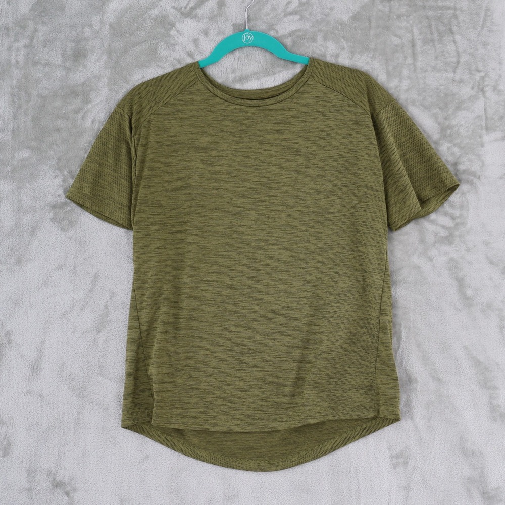 REI Co-op Space Dye Active Tee Womens Medium Green  Short Sleeve Hiking Shirt